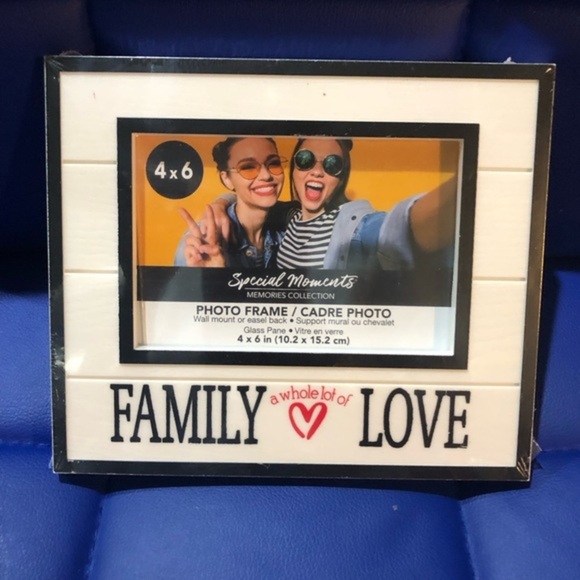 2 photo picture frames, “Family is forever” & “family a whole lot of love" new - Picture 2 of 10